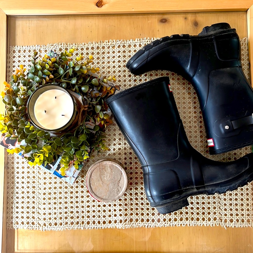 Hunter Matte Black Short Rain Boot